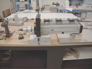 Bench-mounted linear actuator