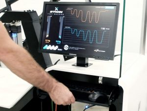 Bicycle frame test bench test curves