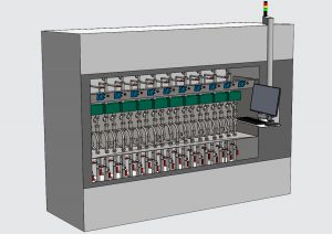 3-way valve endurance test bench