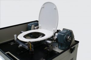 Endurance bench for toilet flaps