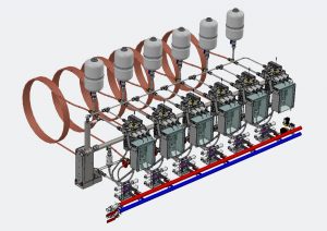 Endurance bench hydraulic circuit for solenoid valve