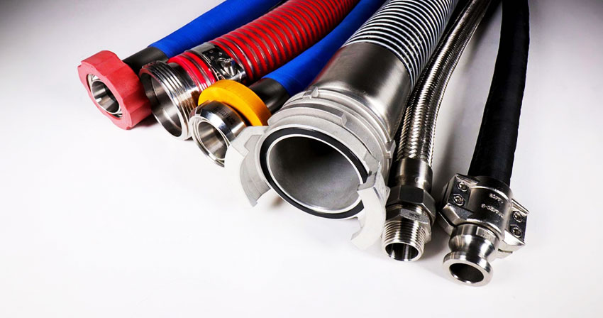 What are the main tests on sanitary fittings hoses?