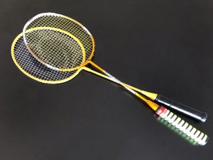 Badminton racket tested by the LF Technologies shock bench