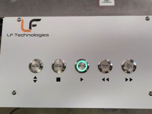 Control panel for the wiper test bench designed by LF Technologies