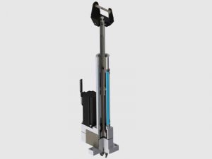 Electric servo jack with integrated load cell designed for maximum endurance life.