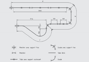 Thermal shock test bench for pipes